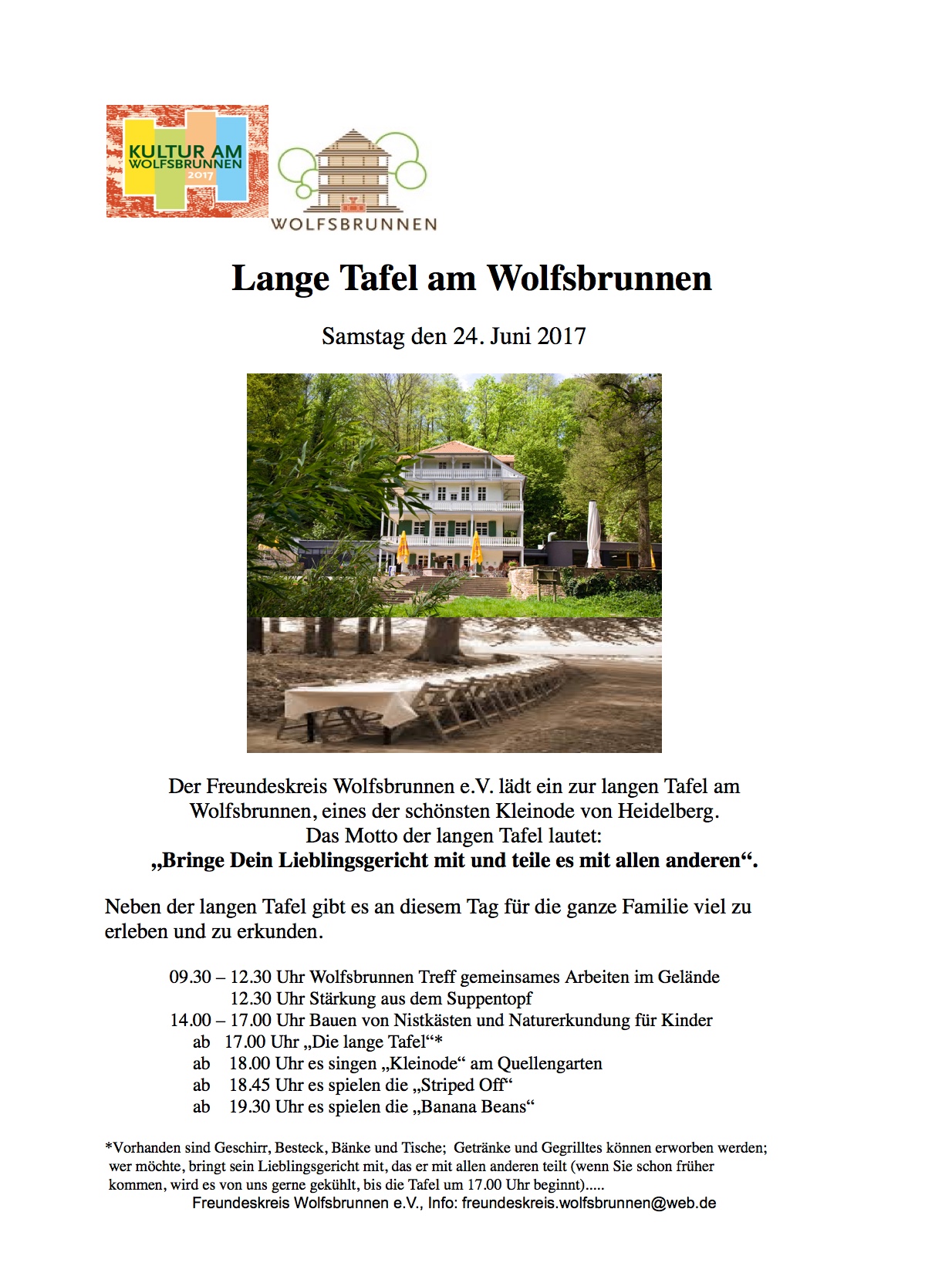 Kultur Am Wolfsbrunnen Lange Tafel Am Wolfsbrunnen Stadtpolitik